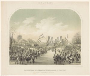 Gara di pattinaggio (Club del ghiaccio) da Willem Troost (II)