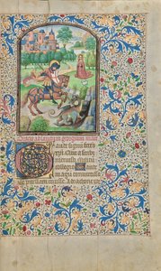 Sankt Georg und der Drache da Willem Vrelant