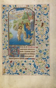 Die Taufe Christi da Willem Vrelant