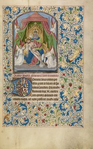 Der Gnadenthron Dreifaltigkeit da Willem Vrelant