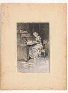 Donna che scrive da Ludwig Willem Reymert Wenckebach