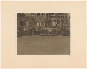 Facciate posteriori di Voorstraat 463, 461 e 459 a Dordrecht da Willem Witsen (signed by artist)