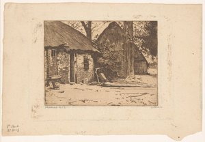 Fattoria con fienile nel Brabante da Willem Witsen (signed by artist)