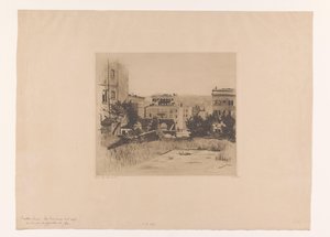 Veduta di Sutter Street a San Francisco da Willem Witsen (signed by artist)