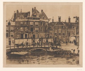 Veduta della piazzetta della Borsa ad Amsterdam