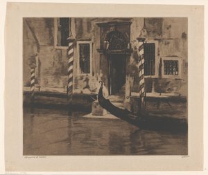 Gondola nel Canal Grande a Venezia
