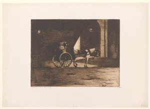 Carrozza sotto il Waterloo Bridge a Londra