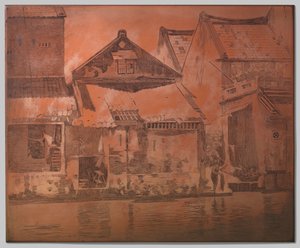Batavia, case lungo il kali da Willem Arnoldus Witsen