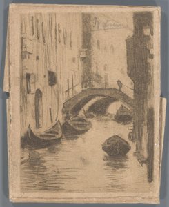 Ponte sul Rio di San Tomà, Venezia da Willem Arnoldus Witsen