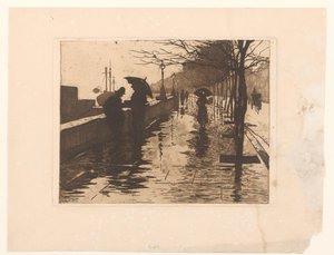 Veduta di Victoria Embankment a Londra da Willem Arnoldus Witsen