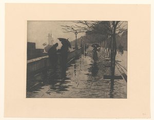 Veduta di Victoria Embankment a Londra da Willem Arnoldus Witsen