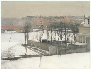 Vista sul Parco Orientale nella neve da Willem Arnoldus Witsen