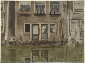 Casa su un canale ad Amsterdam da Willem Arnoldus Witsen