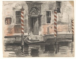 Casa sul Canal Grande a Venezia, con annotazioni di colore