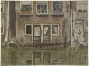 Case su un canale ad Amsterdam da Willem Arnoldus Witsen