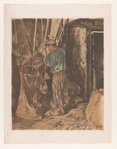 Mugnaio con un sacco di farina da Willem Arnoldus Witsen