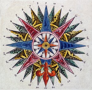 Rosa dei venti (dettaglio), 