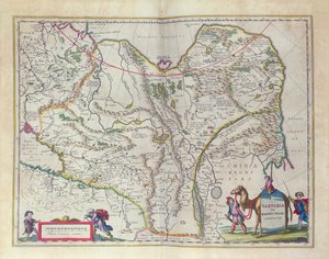 Mappa della Siberia e della Cina da Le Theatre du Monde o Nouvel Atlas, 1645