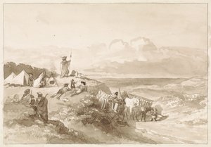 Bivacco in paesaggio collinare da Willem de Famars Testas