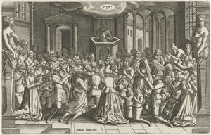 Ringraziamento in una chiesa dopo l