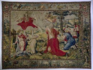 Dio benedice la famiglia di Noè da Willem de Pannemaker