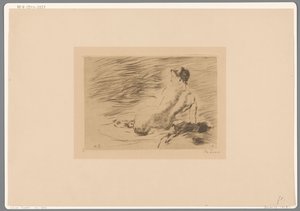 Donna nuda sdraiata da Willem de Zwart (signed by artist)