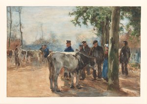 Il mercato del bestiame da Willem de Zwart