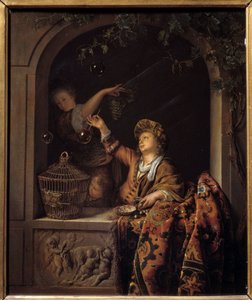 Bolle di sapone da Willem Van Mieris