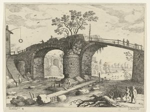 Ponte su un fiume da Willem van Nieulandt (II)