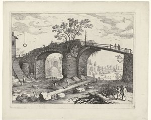 Ponte su un fiume da Willem van Nieulandt (II)