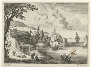 Villaggio su una baia da Willem van Nieulandt (II)