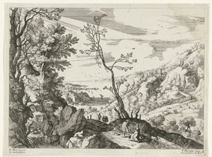 Paesaggio con Giuda e Tamar da Willem van Nieulandt (II)