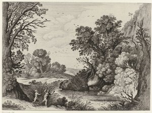 Paesaggio con Pan e Siringa da Willem van Nieulandt (II)