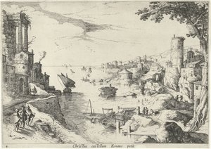 Paesaggio con i discepoli di Emmaus da Willem van Nieulandt (II)