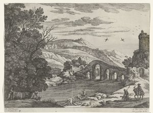 Paesaggio con un fiume da Willem van Nieulandt (II)