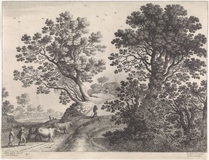 Paesaggio con mandriani