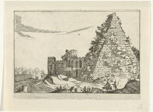 Piramide di Caio Cestio (serie: Rovine romane, serie 2)