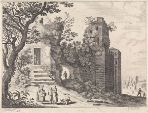 Rovina con un gruppo di donne e bambini