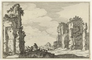 Rovine delle terme di Caracalla (Romeinse ruïnes en kustlandschappen) da Willem van Nieulandt (II)