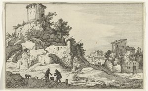 Rovina di una torre da Willem van Nieulandt (II)
