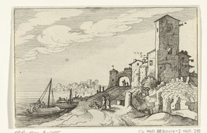Torre e porta sulla costa da Willem van Nieulandt (II)