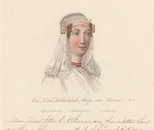 Copricapo di una ragazza di Alkmaar, 1816