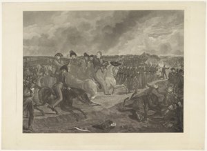 Principe di Orange nella battaglia di Quatre-Bras, 1815 da Willem van Senus
