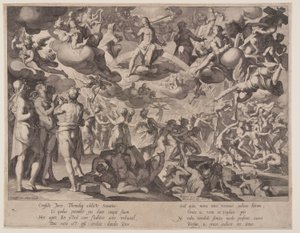 Giudizio Universale, tavola 13 da Troni di giustizia (Thronus Iustitiae) da Willem van Swanenburgh
