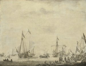 Yacht reale e yacht di stato salpano da Moerdijk con a bordo Carlo II, re d