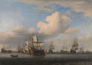 Navi inglesi catturate dopo la battaglia dei quattro giorni