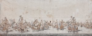 Battaglia di Fehmarn da Willem van de Velde