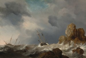 Navi in Tempesta da Willem van de Velde the Younger