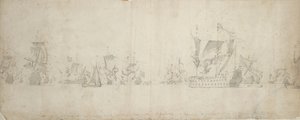 Flotta olandese dopo il consiglio di guerra, 8-18 agosto 1665 da Willem van de the Elder Velde