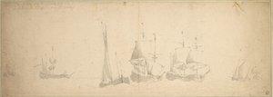 Navi olandesi in mare, 28 maggio-7 giugno 1665 da Willem van de the Elder Velde